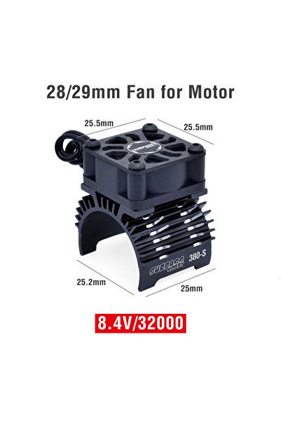 Choice7 28 29mm Black SURPASS HOBBY RC Motor Fan Cooling Heatsink for 380 390...