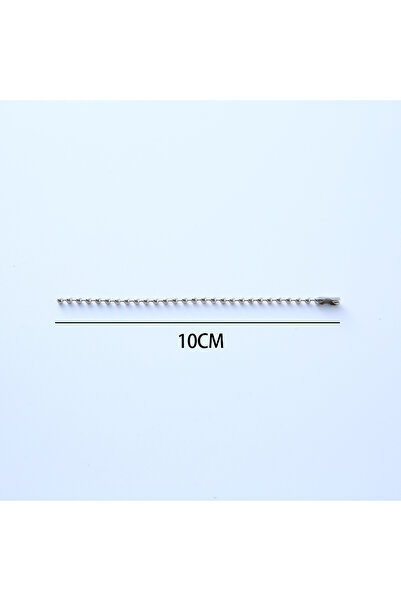 Choice 50pcs 10cm 50/100/500PC Round Ball Bead Chains 8/10/12/15cm Length Key...