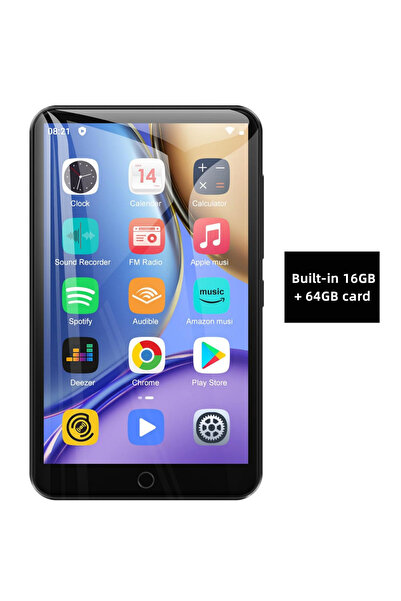 Choice8 16 GB 80GB black 16GB/80GB MP3 Player Android 9.0 with Bluetooth and ...