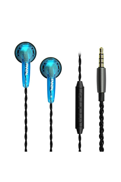 Choice7 BK Wire Blue Mic FAAEAL Earphones Iris 2.0 In Ear Earbuds 3.5mm Durab...
