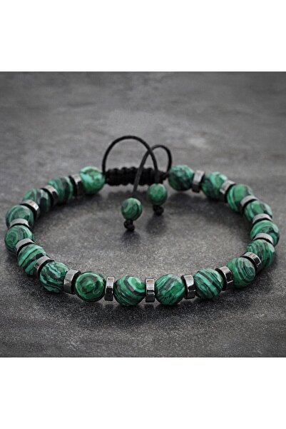 Choice Green 4 Styles Fashionable Malachite Bracelet, Natural Stone Beads Bra...