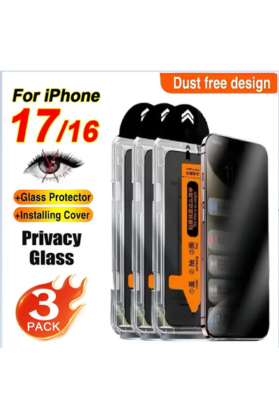 choice2 For iPhone 17 ProMax 3PC 3PCS Dust Free Installation Screen Protector...