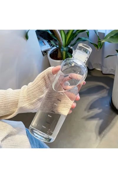Choice 401-500ml Clear 500ml/16.9oz Transparent Plastic Sport Water Bottle Ti...