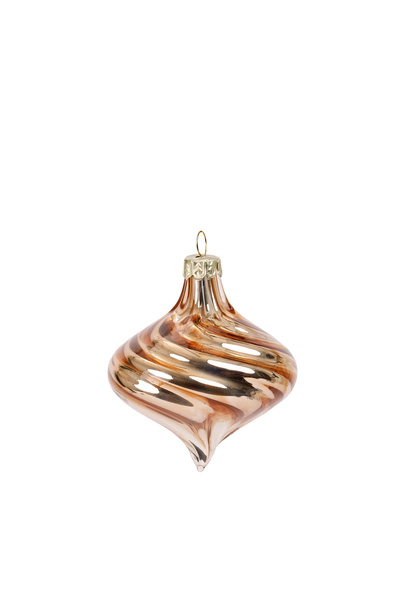 Yargıcı Round Glass Tree Ornament (10X8 cm)