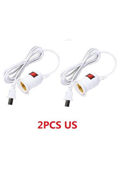 Choice 2pcs US 2.3M 1/5PCS 2.3M E27 Hanging Indoor Plants Light Holder Garden...
