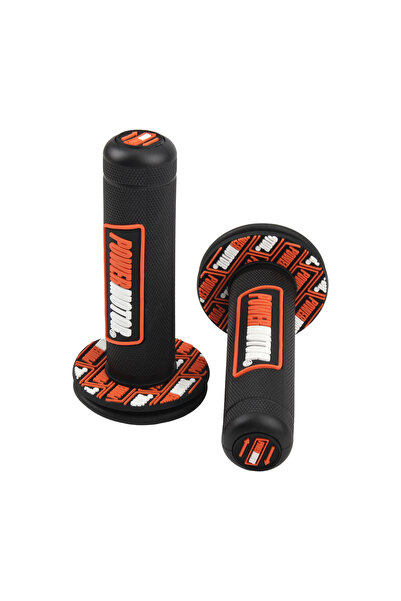 Choice1 orange Motorcycle Motorbike 24 22mm Handle Grips Universal Handlebar ...