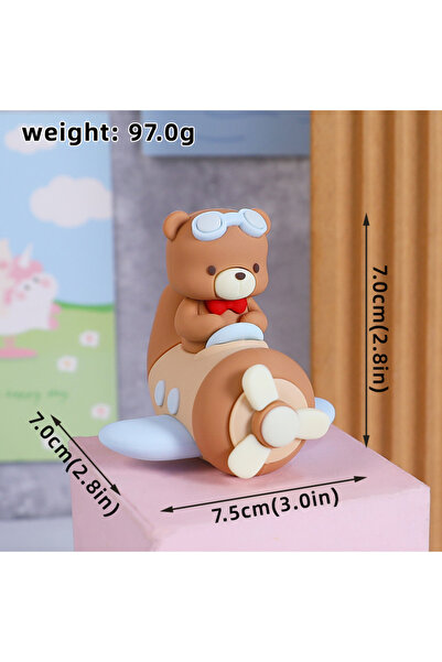 Choice16 Size as Photo Pilot Bear Pilot Bear Cake Toppers Bears Fly The Plane...