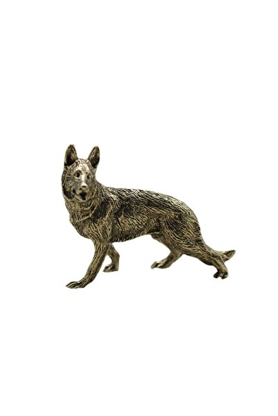 Choice Right style Vintage German Shepherds Dog Statue Ornament Pure Brass An...