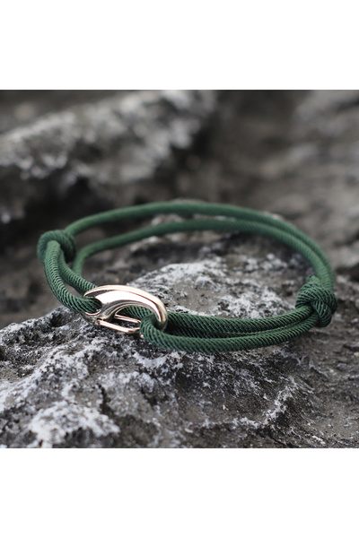 Choice green New Simple Style Double Layered Marine String Bracelet For Men W...