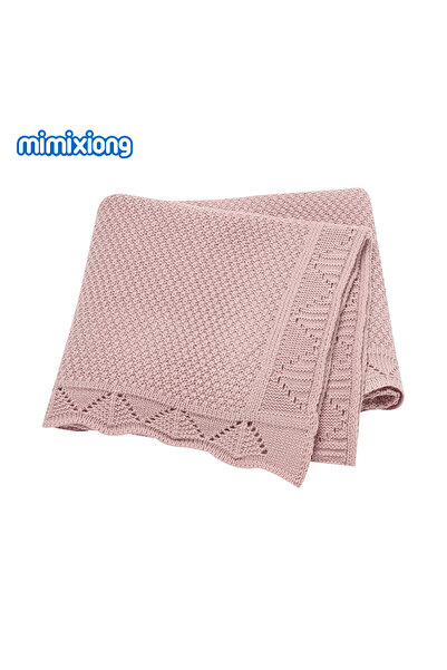 Choice 82W392 Super Soft Baby Blankets Swaddle Wrap 100*80cm Knit Pure Color ...