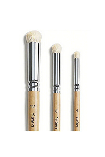 Choice4 3pcs wood 3/6pcs Dry Brush Miniature Painting, Wool Professional Dryb...
