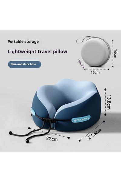 Choice Dark blue Memory Foam Neck Pillow Travel Pillow Portable U Shape Pillo...