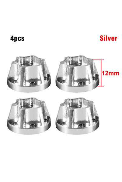 Choice11 Silver 12mm 4pcs 9IMOD Wheel Hex Hubs Extension Combiner 6/9/12/15/1...