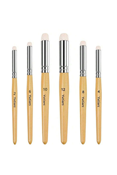 choice2 6pcs wood 3/6pcs Dry Brush Miniature Painting, Wool Professional Dryb...
