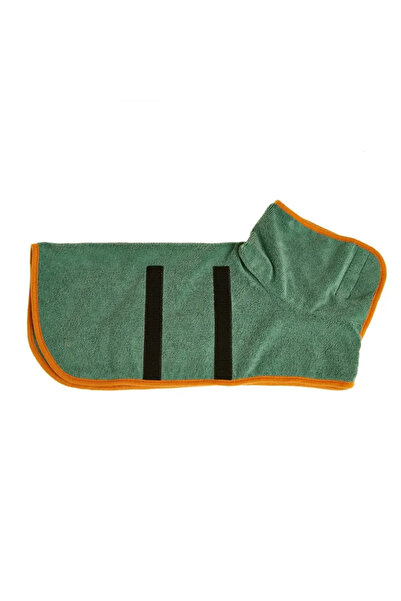Choice11 L green Dog Bathrobe Absorbent Pet Quick Drying Dog Bath Towel for L...