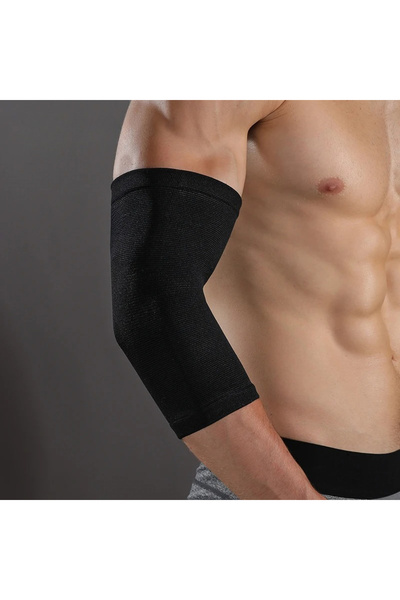 Choice M black 1Pc Breathable Elbow Support Compression Elastic Arm Support N...