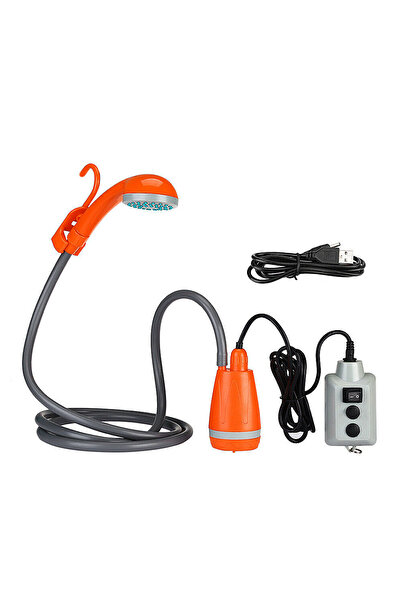 Choice orange Tomshoo Portable Camping Shower Outdoor Camping Shower Pump Rec...
