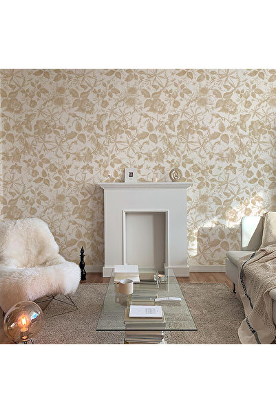 Choice 40cmx300cm A Champagne Roses Peel And Stick PVC Wallpaper Retro Flower...