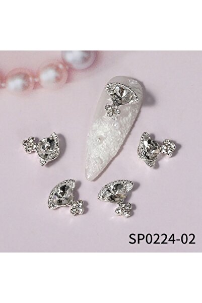 Choice 10Pcs Style 2 Saturn Planet Cross Nail Charms Jewelry Luxury Nail Part...