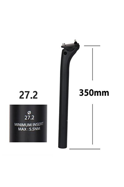 Choice 27.2x350mm ELITAONE MTB Carbon Seat Post Offset 20mm 25.4 27.2 30.9 31...