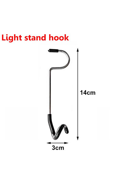 Choice B 1Pc Stainless Steel Light Stand Holder Hooks Portable Tent Pole Lamp...