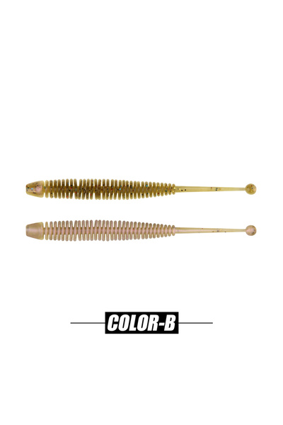 Choice1 47mm Color-B Spinpoler New Squirrel Tail Soft Lure Fishing Bait Worm ...