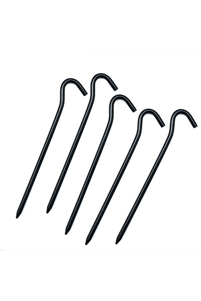 Choice Black 5pcs Camping Tent Stakes, Aluminum Ground Stakes, Hard Metal Ten...