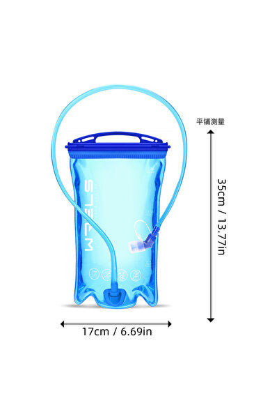Choice blue-1.5L WRELS 1L/1.5L/2L/3L Large Capacity Outdoor Backpack Drinking...