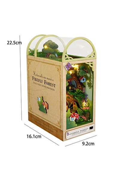 Choice TC35 Bookshelf Set Wooden Miniature Dollhouse Micro Assembly Building ...