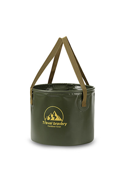 Choice green-5L Outdoor Portable Folding Bucket, Picnic, Fishing Bucket, Camp...