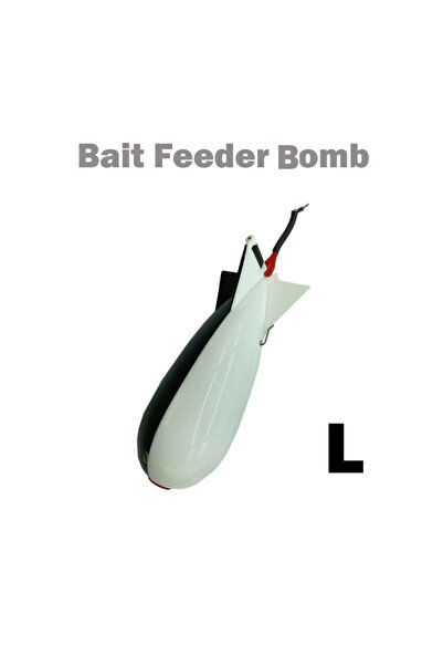 TOLU blackwhiteL Fishing Rocket Feeder Large Small Spod Bomb Float Lure Bait ...