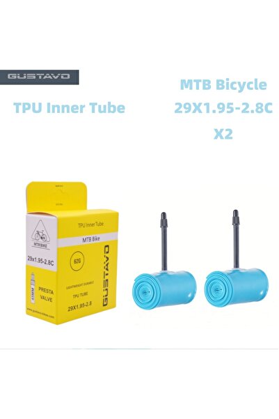 Choice Presta Valve 45mm 2PCS 29X1.95-2.8C GUSTAVO TPU Ultralight MTB Bike In...