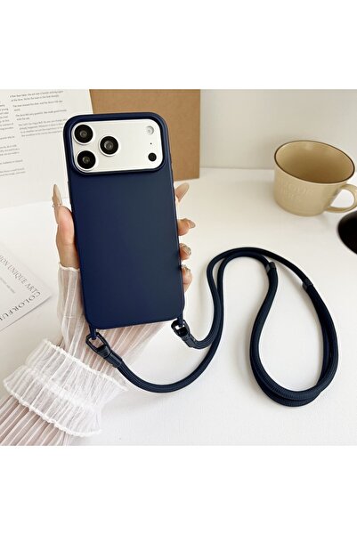 Choice for iPhone 17Pro Max darkblue Official Lanyard Case For iPhone 17 Pro ...