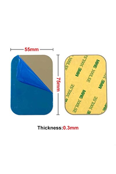 JCD 55x75mm 0.3mm 10PCS Metal Plate Sticker Disk Iron Sheet For Magnet Mobile...