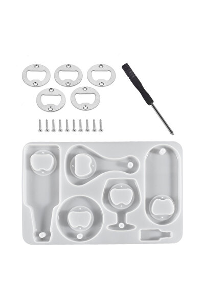 Choice Set B DIY Bottle Opener Tools Set Resin Molds Beer Opener Silicone Mol...