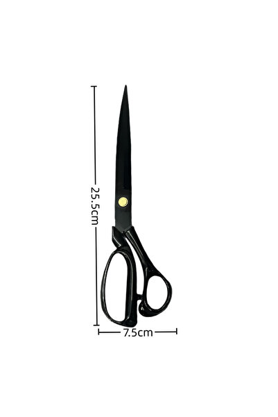 Choice 10 inch Black 1Pcs Fabric Scissors Professional 10/8 inch Heavy Duty S...