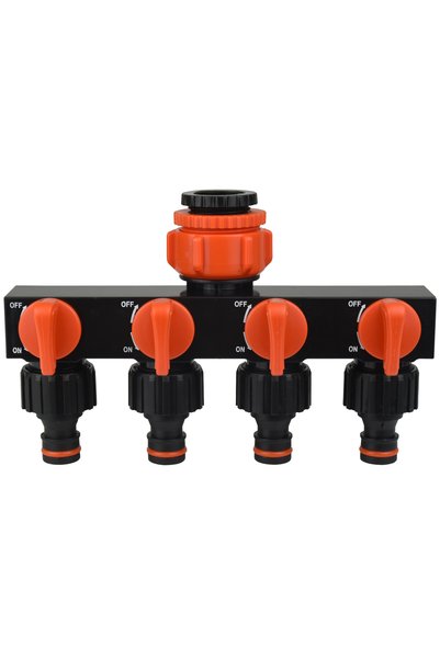 Choice 4-way Splitter-1pcs 4-Way Water Splitters 1" to 3/4" to 1/2" Thread Eu...