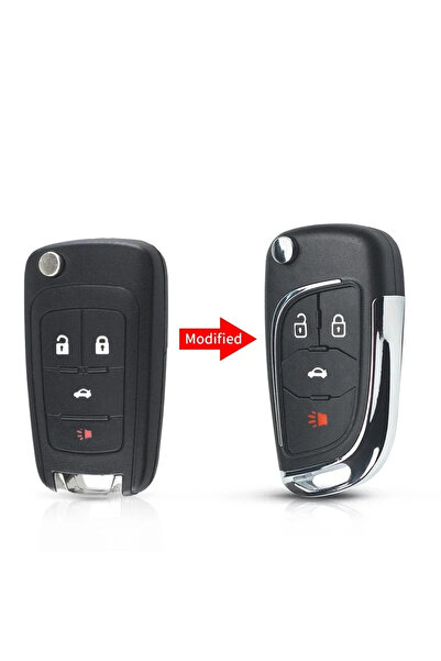 Choice11 For Chevrolet 4 Buttons Modified KEYYOU New For Chevrolet Cruze for ...