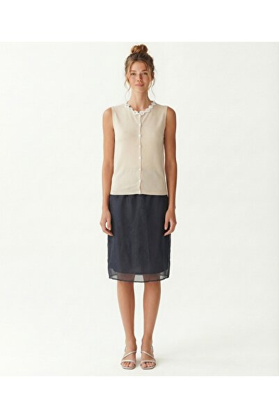 Yargıcı Regular Crew Neck Sleeveless Sweater