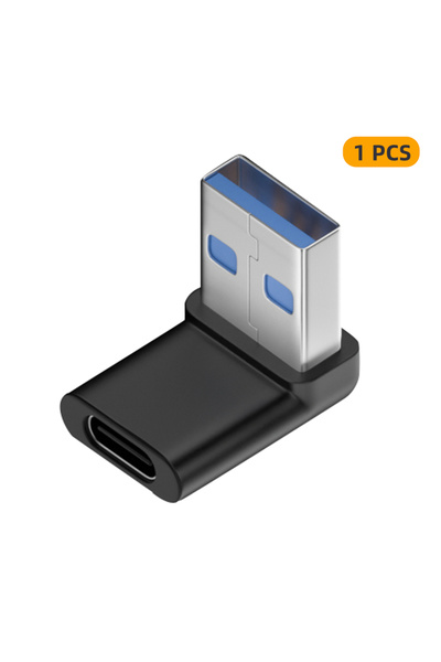 Choice محول تمديد USB 3.0 ذكر إلى Type-C أنثى بزاوية 90 درجة، محول USB-C للأع...