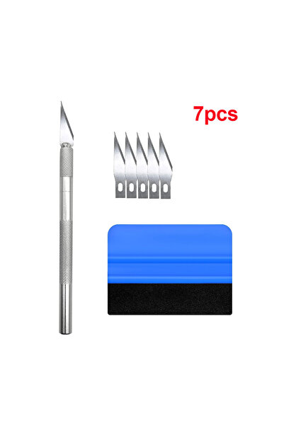Choice4 7pcs Window Tint Kit for Cars Vinyl Wrap Tools Vehicle Glass Protecti...
