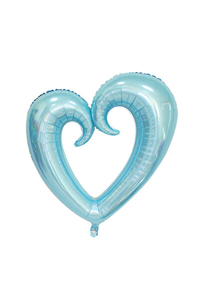 Choice 40inch SKY BLUE 40 Inches Valentine Giant Hook Heart Foil Balloons Eng...