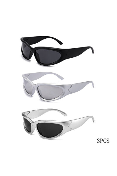Choice 3PCS New Y2k Sunglasses For Men And Women Sports Cycling Glasses Uv400