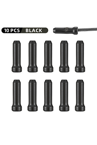 Choice 10PCS BLACK VXM Bicycle Line Pipe Tail End Brake Wire Cap Cycling Alum...