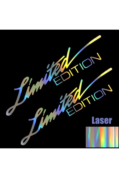 Choice3 Laser 2 PCS 2PCS Motorcycle EDITION Creative Vinyl Sticker Window Sti...