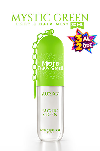 AURAN Mystic Green Vücut & Saç Spreyi Besleyici ve Onarıcı Saç Parfümü Anahta...