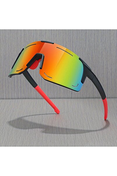 Choice4 black red Sports Wrap Around Anti Light Glasses For Women Men Large O...