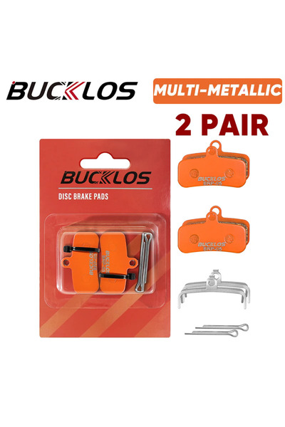BUCKLOS 2PC MULTI-METALLIC Bike Brake Pad for SHIMANO N03A H03A D03S MTB Road...