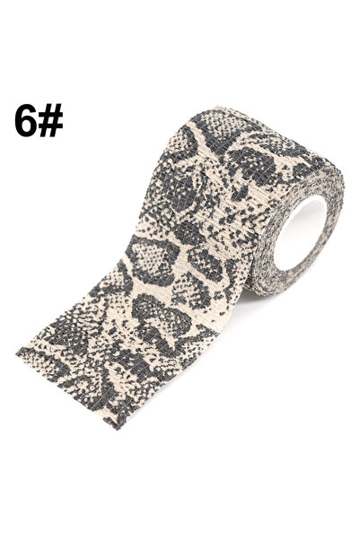 Choice 5cm X 4.5m python Animal Printed Self Adhesive Tattoo Elastic Bandage ...