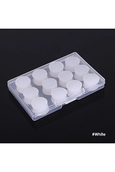 Choice WHITE 12Pcs Silicone Sleeping Ear Plugs Noise Reduction Anti Snore Sou...